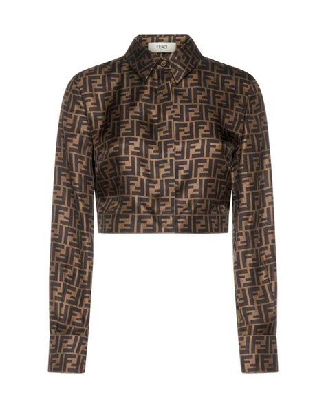 fendi cropped shirt|fendi shirts.